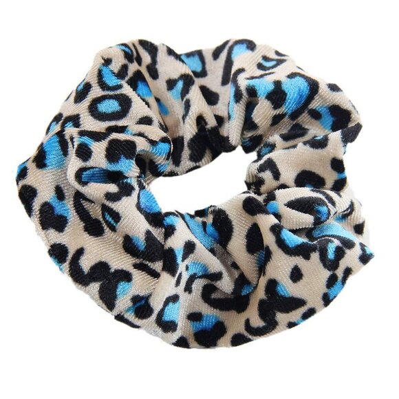 Leopard Print Hair Bands 24Pcs Soft Fabric Elastic Hair Ties for Women Casual